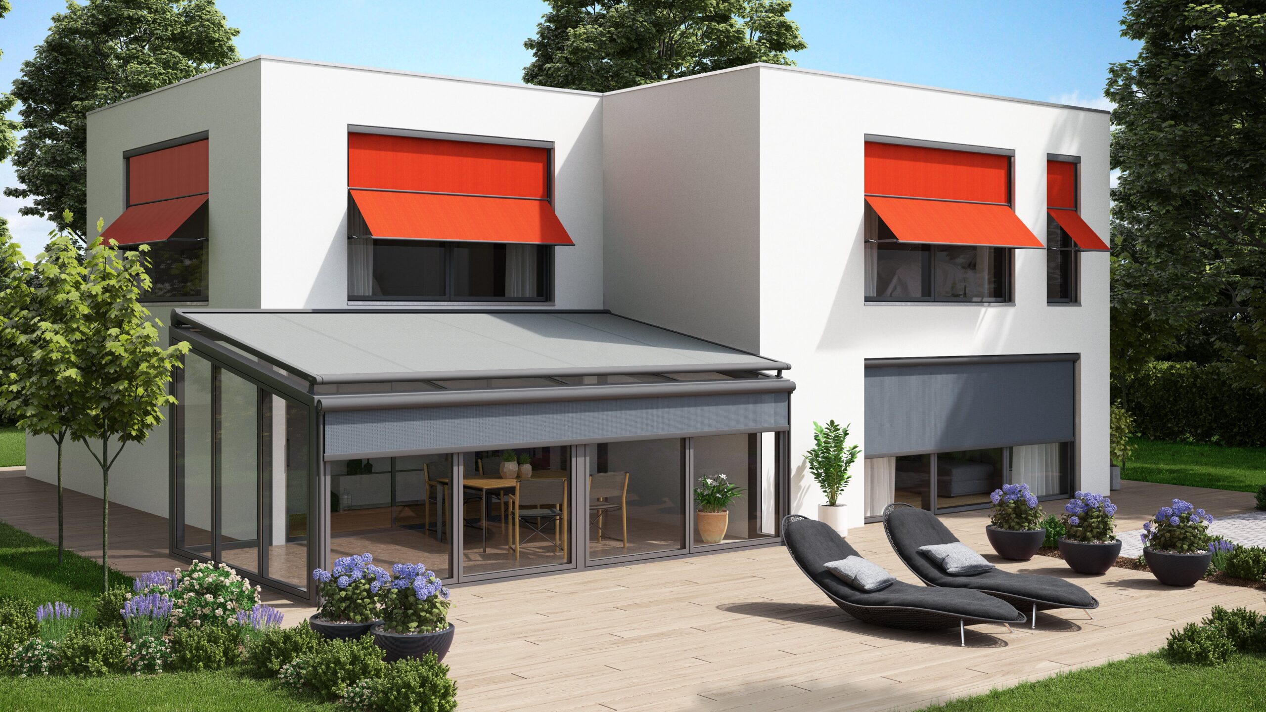 Advantages of installing a straight awning on windows