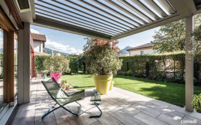Pergolas for porches. Pergolas attached to the wall