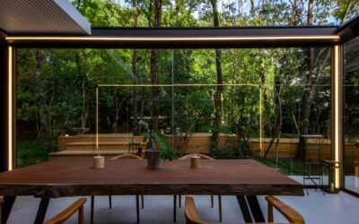 Camargue Skye, the pergola with a roof that opens to the sky