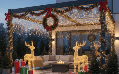 Celebrate Christmas in your garden pergola